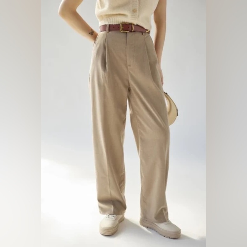 Urban Outfitters Helena Menswear Trouser Pant - Brown
